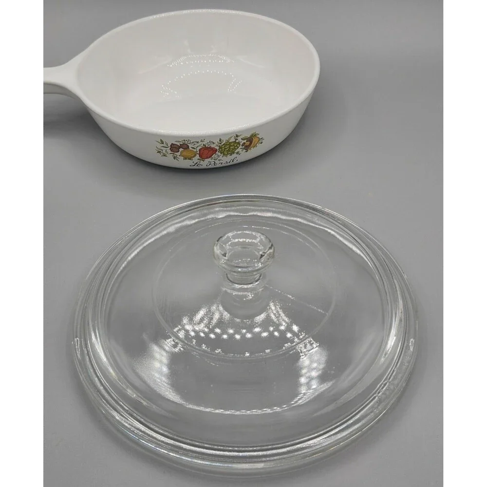 Vintage Corning Ware La Persil Spice of Life Sauce Pan P-83-B with Lid 6.5